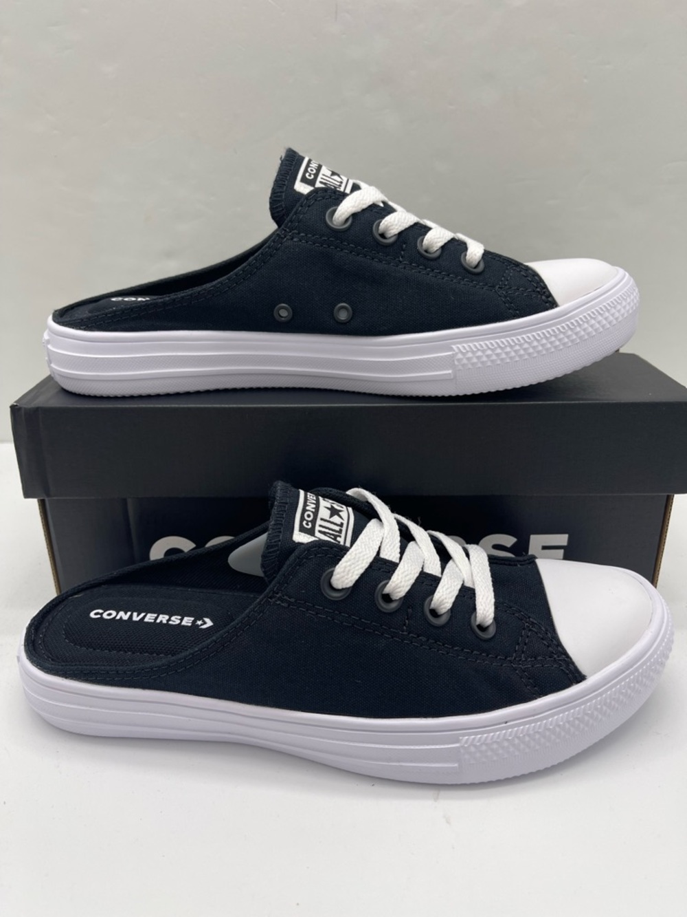 Converse W Chuck Taylor All Star Mule Slip-On Sneakers Open Back Canvas Low Top